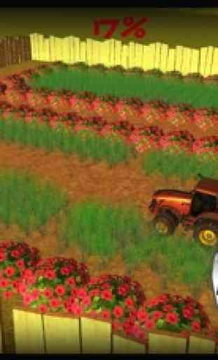 Lawn mowing & harvest 3d Tractor simulador de la a 2