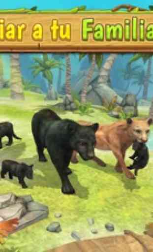 Panther Family Sim - De selva animales salvajes 3D 1