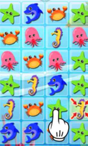 Pez Mar Animales Puzzle Divertido Partido 3 Juegos 1
