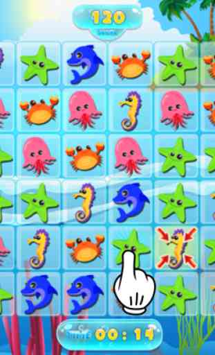 Pez Mar Animales Puzzle Divertido Partido 3 Juegos 4