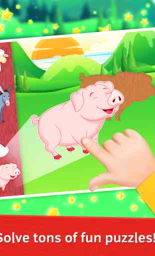 Puzzle de animales de granja para niños 4