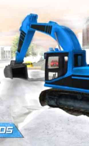 Simulador de excavadoras de nieve pesada - Rescate 1