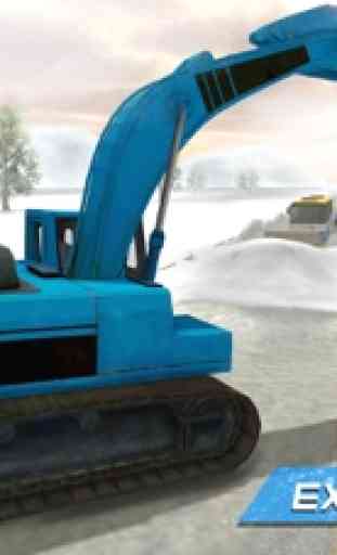 Simulador de excavadoras de nieve pesada - Rescate 2