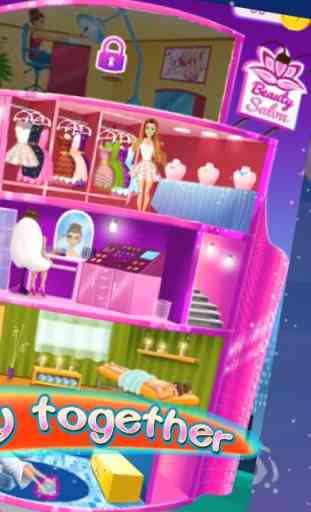 The girls Sharon Center:Princess MakeUp games 2