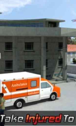911 deber emergencia conductor de la ambulancia: Rescate del coche de bomberos 1