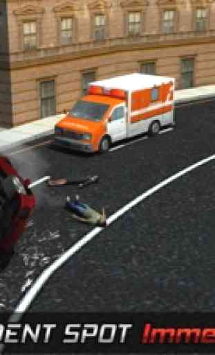 911 deber emergencia conductor de la ambulancia: Rescate del coche de bomberos 4