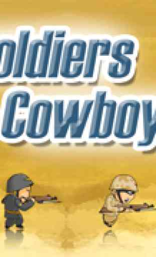 A Soldiers & Cowboys Battle! Juego de Los Soldados y Los Vaqueros 2