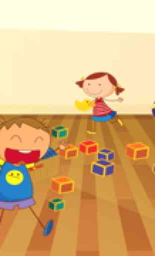 Activo! Juego de aprendizaje para los niños de 2-5 años de la escuela: Juegos y rompecabezas para el jardín de infantes, Parvulario o la escuela primaria con niños, juguetes, libros, aula, profesor, pizarra 1