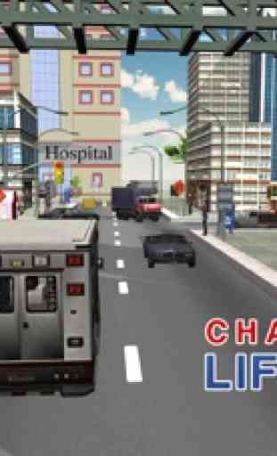 simulador de conductor de ambulancia 3D - la conducción de vehículos de emergencia y juego de aparcamiento 1