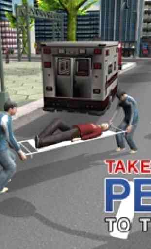 simulador de conductor de ambulancia 3D - la conducción de vehículos de emergencia y juego de aparcamiento 2