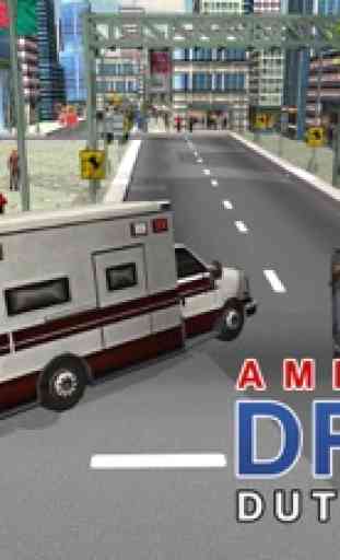 simulador de conductor de ambulancia 3D - la conducción de vehículos de emergencia y juego de aparcamiento 3