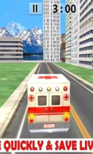911 emergencia ambulancia de rescate y camión de b 1
