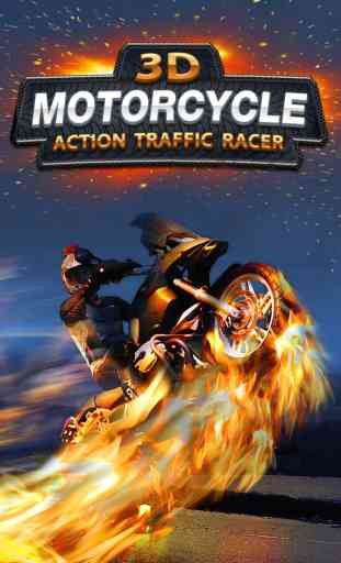 A 3D Motorcycle Action Traffic Racer - Motorbike Simulator Racing Game 1