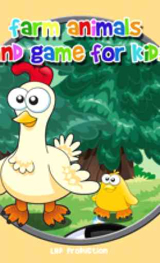 animales de granja y juegos para niños - juegos gratis 1
