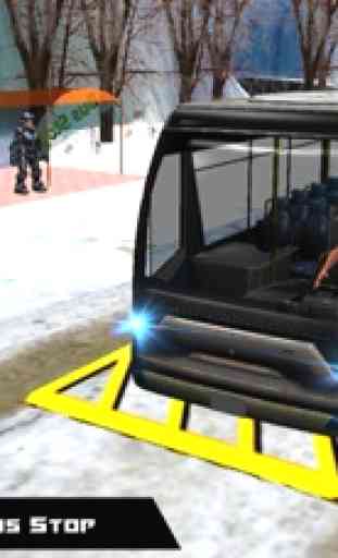 Army Training School Bus Transport Driver 3D Sim 1