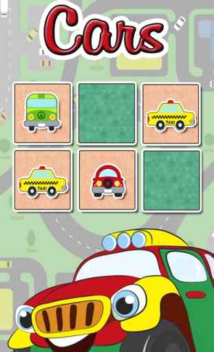 Cars Find the Pairs Learning Game for Kids – Pro 1