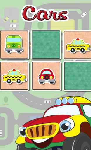 Cars Find the Pairs Learning Game for Kids – Pro 4
