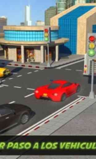 Ciudad Tráfico Control Prisa Hora Manejo Simulador 3