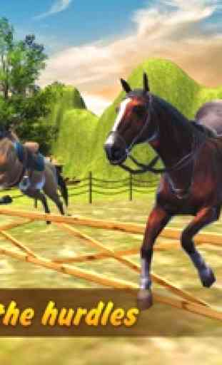 El caballo de salto a caballo en 3D Racing Mostrar 2