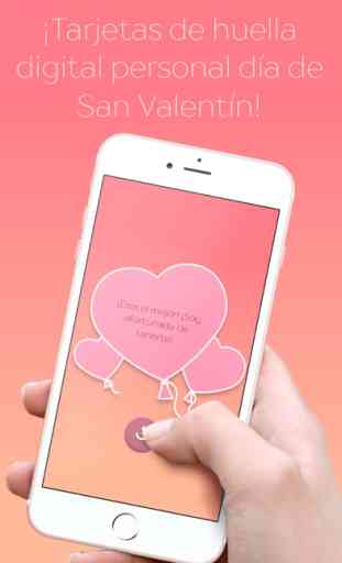 Escáner de amor: tarjetas Personal huella digital 3