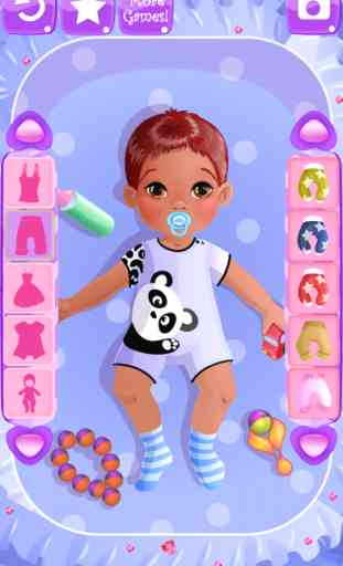 Juego de vestir bebés - juegos para niñas 3