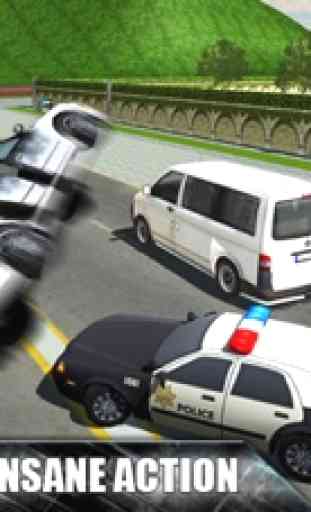 Policía rob persecución de coches y simulador de c 3