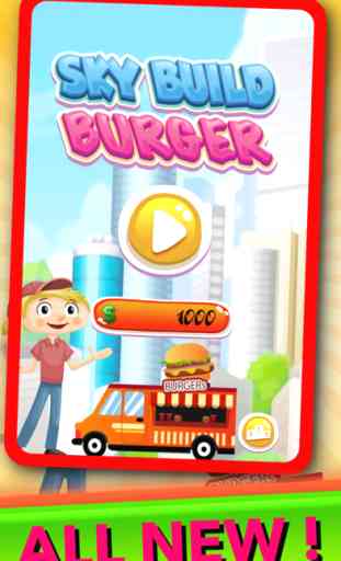 Sky Build Burger Tower 2 Juego de Bloque (Gratis) 1