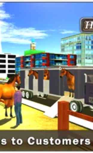 Transportista caballos conductor camiones y carga 2