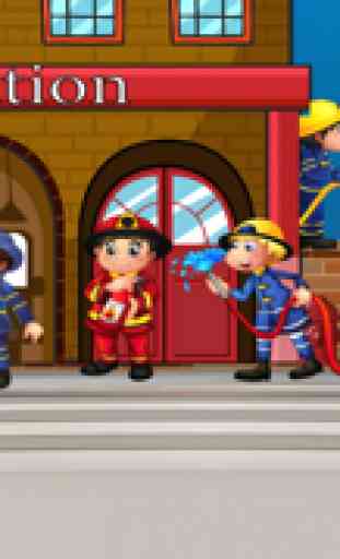 Activo! Juego para los niños pequeños acerca de los bomberos: Juegos, puzzles y acertijos para guardería, preescolar o jardín de infantes. Aprender con el bombero, bomberos, camión de bomberos, la policía, la manguera y más 3