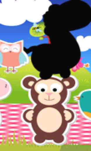 Awesome Babies Animals: Shadow Game to Play and Learn for Children 2
