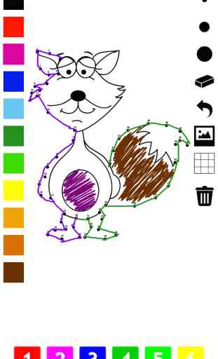 Pintar por números para los niños: Libro para colorear, conectar los puntos, juegos y ejercicios con los animales, elefante, zorro, koala, león, cerdo y conejo. Juego y rompecabezas para aprender, pintura y contar 1