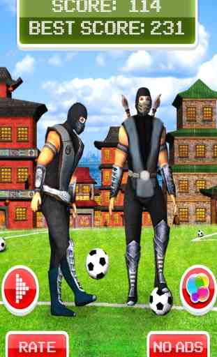 Un Ninja Balón De Fútbol Malabarista: Ninja Soccer Ball Juggler Fun 3D Perfect Flick Kick FootBall for the Champions Cup Para Kids Free Juegos 4
