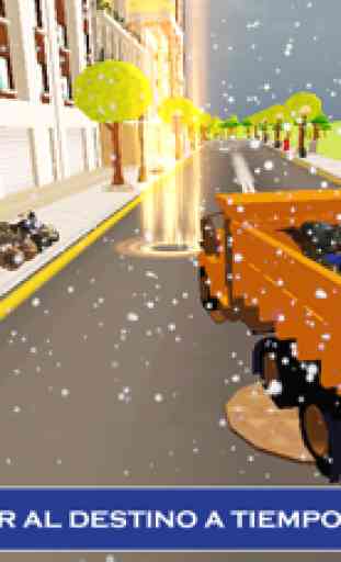 Camión de transporte de motos de nieve - Conducció 1