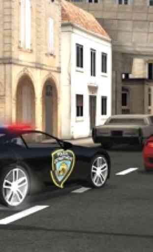 Coche de policía la ciudad 3D simulador de conducc 1