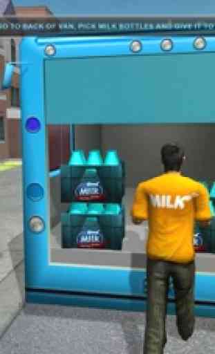 Milk Delivery Van – Trailer Truck Driver 1