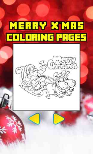 Navidad para colorear página del libro de Santa Cl 2
