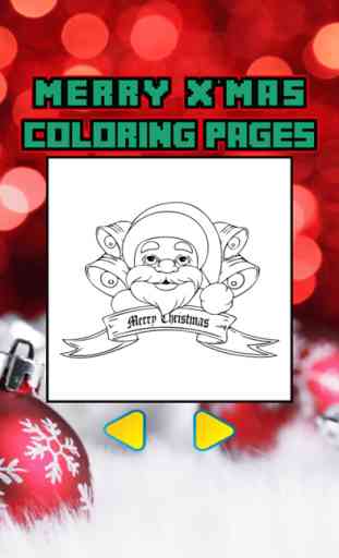 Navidad para colorear página del libro de Santa Cl 3