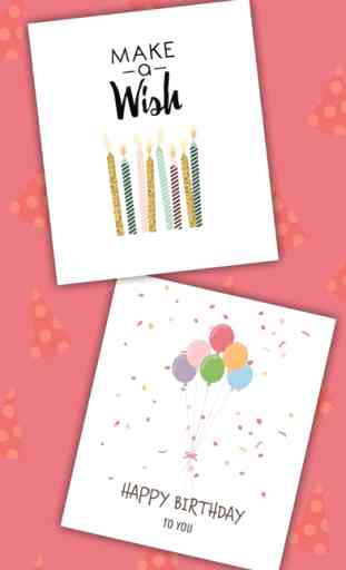 Tarjetas de cumpleaños con stickers Editor de foto 1