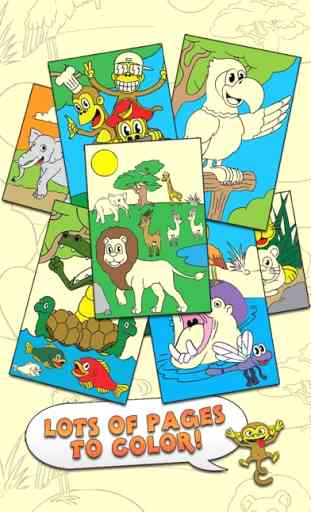 Colorear Touch Animal Zoo Coloring Book a color de Actividad para Niños y Familias Free Edition Starter Preescolar 1