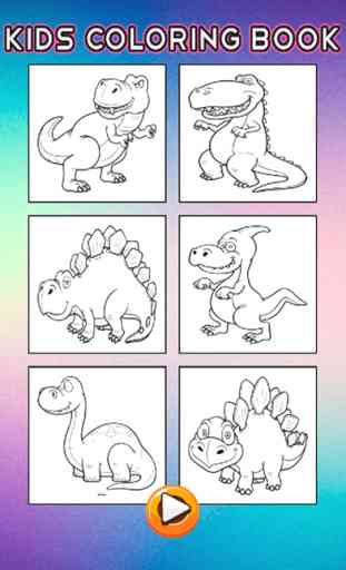 Dino Coloring Book - páginas de dibujo y pintura del dinosaurio de habilidades de aprendizaje para la Educación Juegos para Niños y Adolescentes 2