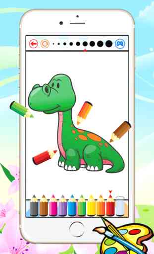 Dinosaurio dragón para colorear libro - Todo en 1 Dino Dibujo, Pintura animal y color 4
