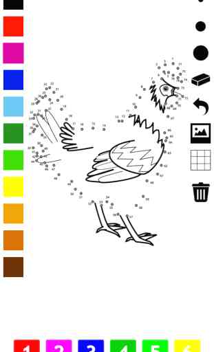 Pintar por números para los niños: Libro para colorear, conectar los puntos, juegos y ejercicios de animales, pájaros, flores, cohete y mas. Juego y rompecabezas para aprender a contar y pintar 4
