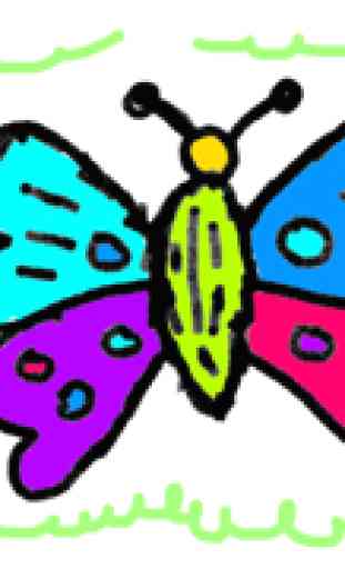 Dibujos para colorear mariposa 4