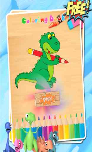 Dino Coloring Book - Los dinosaurios juego 1