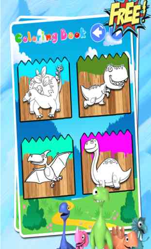 Dino Coloring Book - Los dinosaurios juego 2