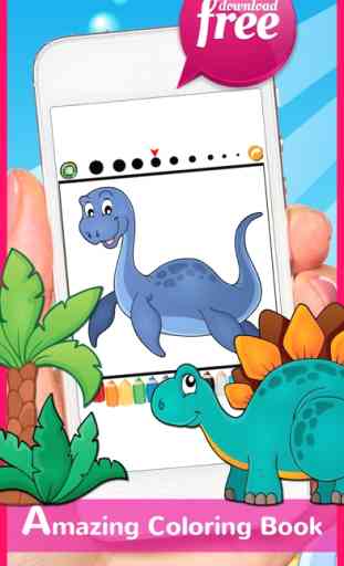 DinoArt Dinosaurs Coloring Book For Kids & Toddler 3