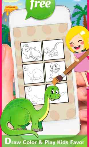 DinoArt Dinosaurs Coloring Book For Kids & Toddler 4