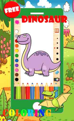 Dinosaurio Libro De Colorear Para Niños 3 4