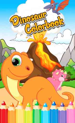Dinosaurio Para Colorear Libro 3 - Dino Color Para Niños 1