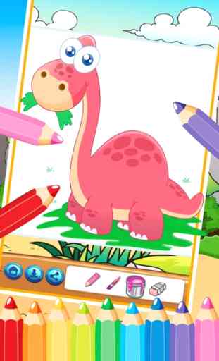 Dinosaurio Para Colorear Libro 3 - Dino Color Para Niños 2